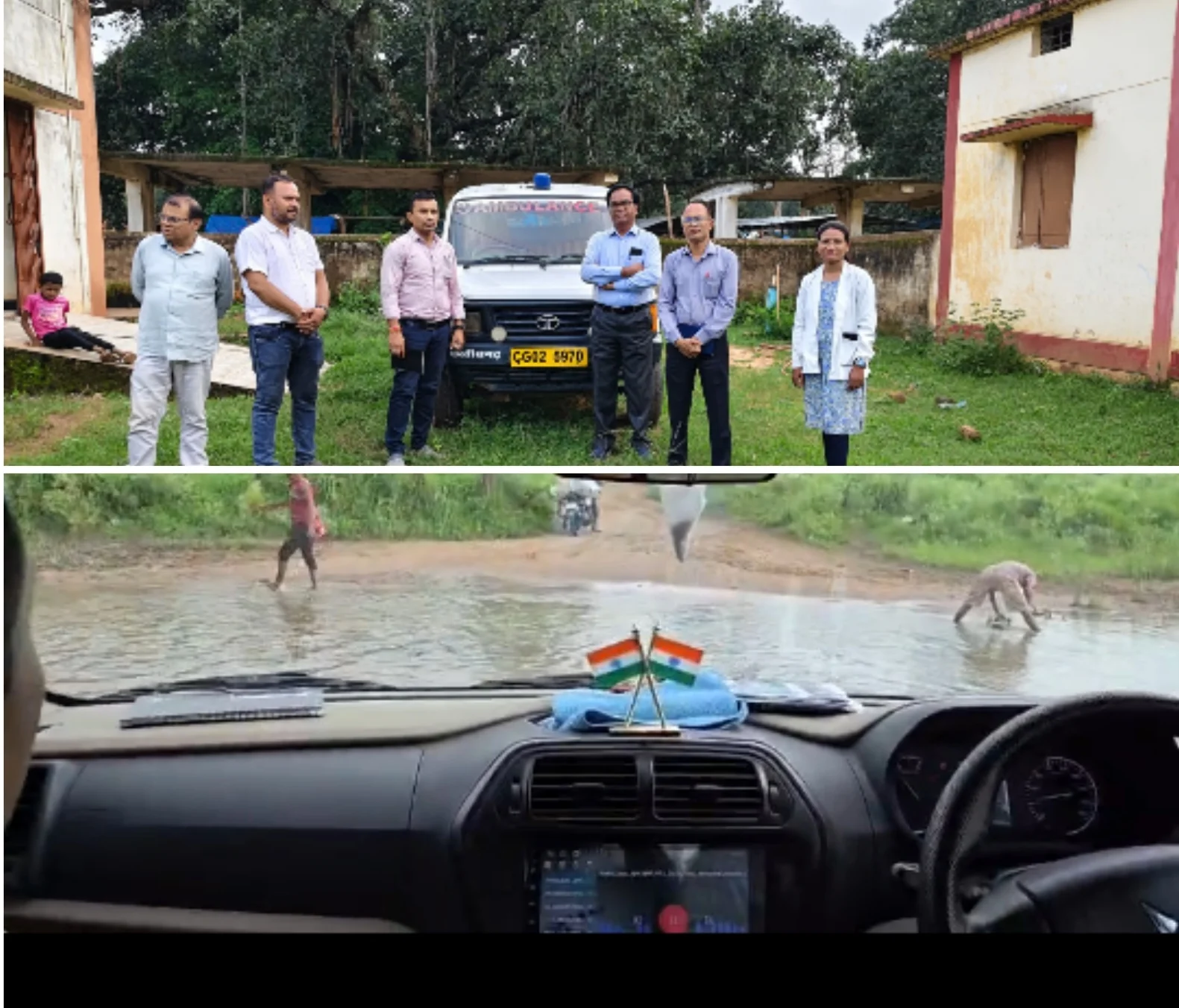  नदी – नाले को पार कर जिले के दुर्गम क्षेत्र रिसगांव पहुंचे CMHO..स्वास्थ्य सेवाओं का लिया जायजा,ANC, HRP और ASV उपलब्धता की हुई समीक्ष,BMO और बीपीएम भी रहे मौजूद…