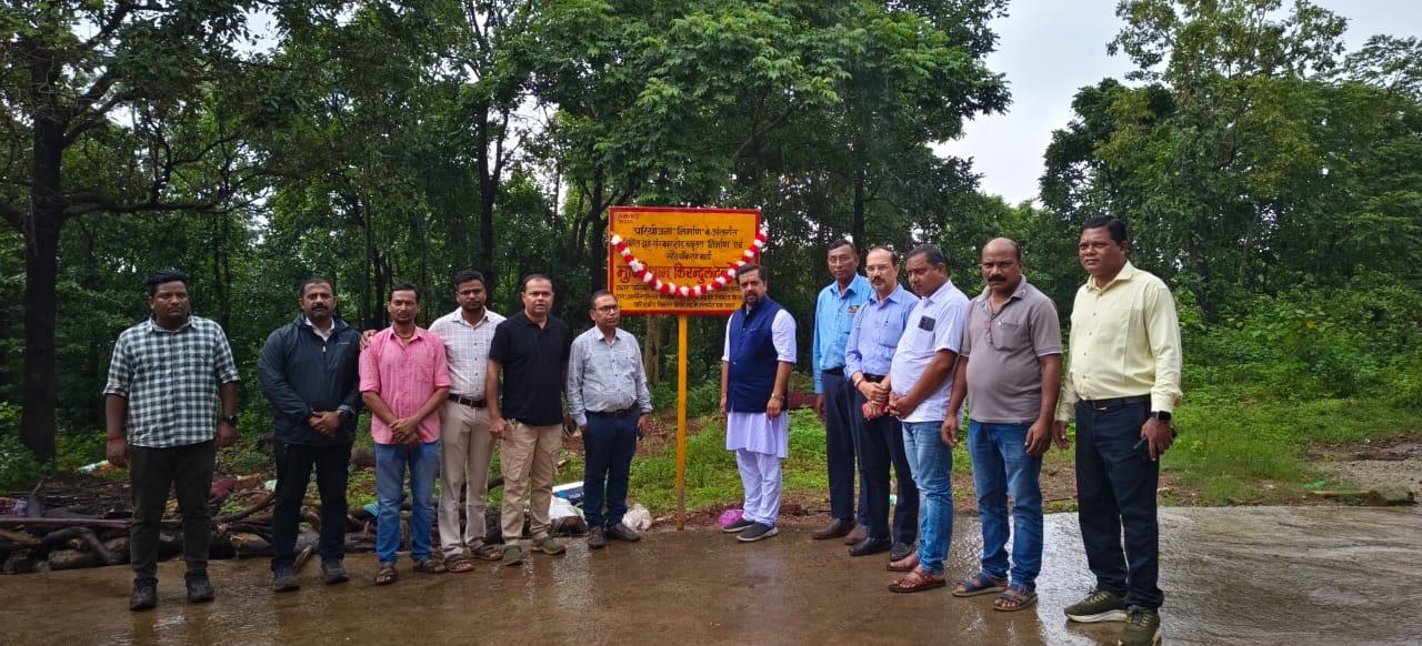 किरंदुल और बचेली के एकमात्र मुक्तिधाम में नया शेड और चबूतरा बनकर तैयार :आर्सेलर मित्तल निप्पॉन स्टील इंडिया, किरंदुल की पहल