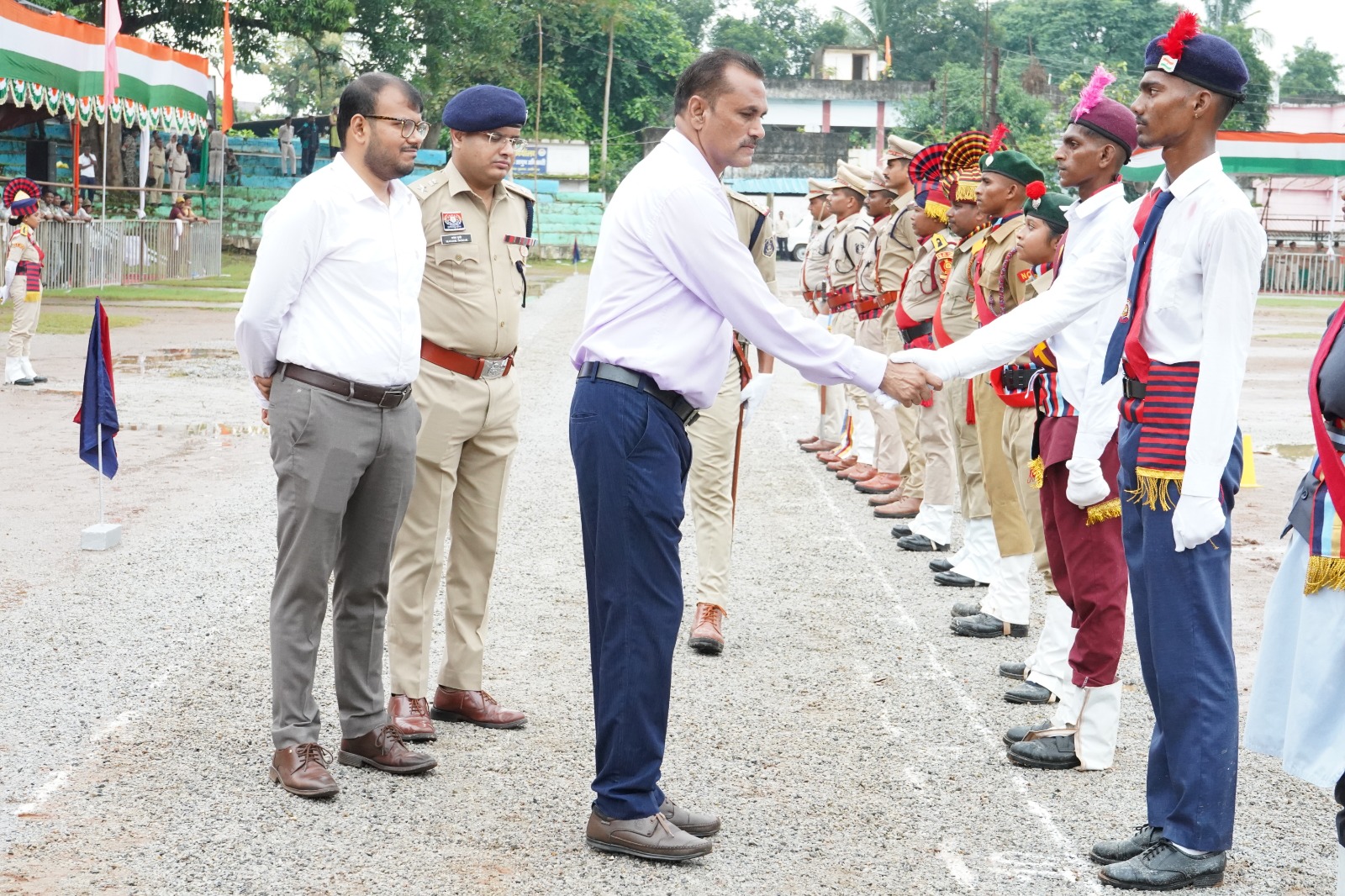 स्वतंत्रता दिवस समारोह की अंतिम रिहर्सल संपन्न, तैयारियों का कलेक्टर-एसपी ने लिया जायजा