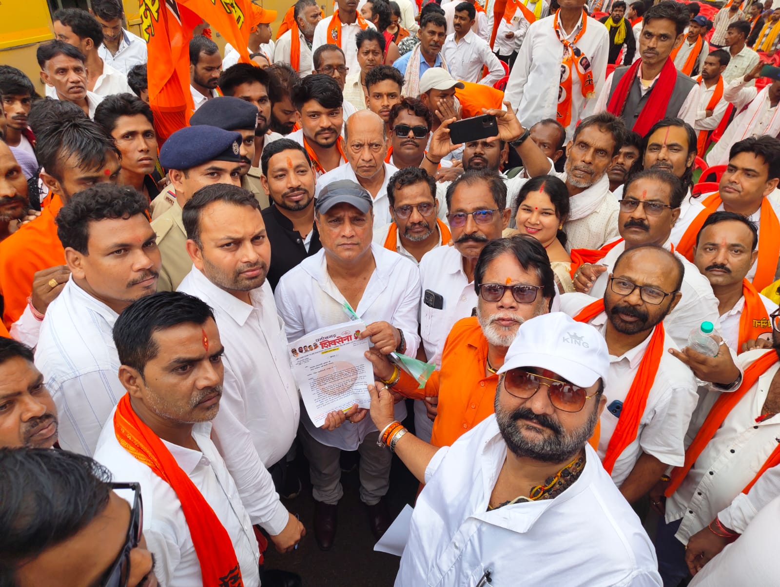 छत्तीसगढ़  शिव सेना का  दिनाँक 22 अगस्त को रायपुर में एक दिवसीय धरना-प्रदर्शन