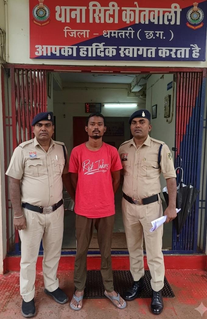 चाकूबाजी एवं मारपीट के आरोपी पर सिटी कोतवाली पुलिस की सख्त कार्यवाही